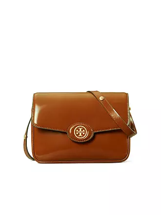 TORY BURCH | Ledertasche - Umhängetasche ROBINSON | braun