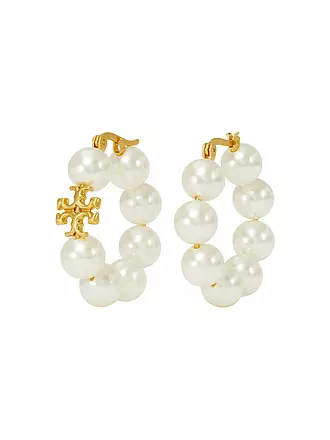 TORY BURCH | Ohrringe KIRA PEARL HOOP | gold