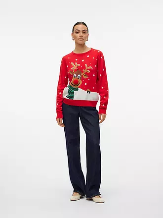 VERO MODA | Pullover  VMSNOWY DEER | dunkelblau