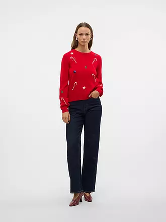 VERO MODA | Pullover VMNEWJOLLY | rot