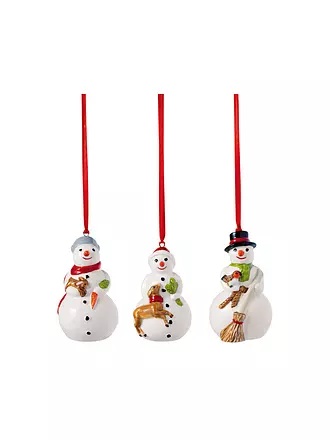 VILLEROY & BOCH | Weihnachtsornament 3tlg. 5x5x7,5cm HUNDE | bunt