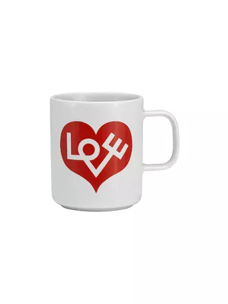 VITRA | Henkelbecher - Tasse Coffee Mug  Love Heart Gold | rot