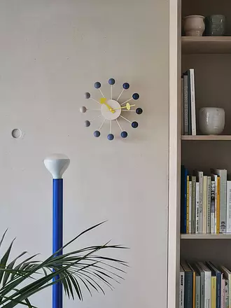 VITRA | Wanduhr 33cm BALL CLOCK Spezial Edition Dusk | blau