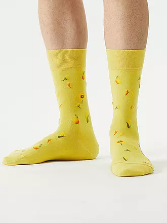 VON JUNGFELD | Socken ELCH oliv | hellgrün