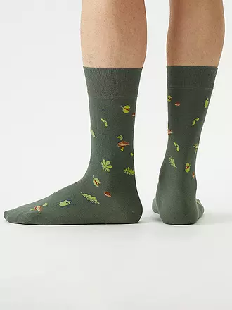 VON JUNGFELD | Socken ENTE mblau | dunkelgrün