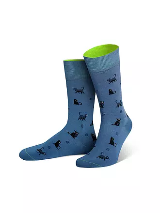 VON JUNGFELD | Socken FLIEGENPILZ schlamm | blau