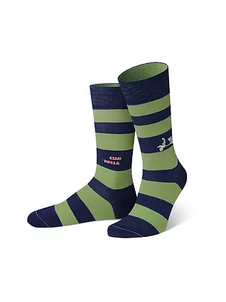 VON JUNGFELD | Socken FLIEGENPILZ schlamm | blau