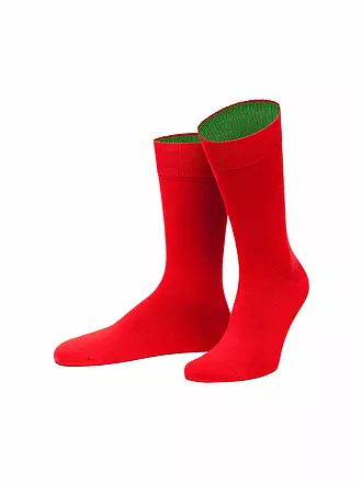 VON JUNGFELD | Socken pine green | rot