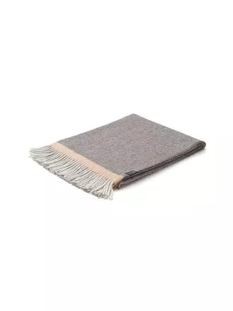 WEICH COUTURE ALPACA | Edelhaardecke MERIMA 130x180cm Gery/Ochre | grau