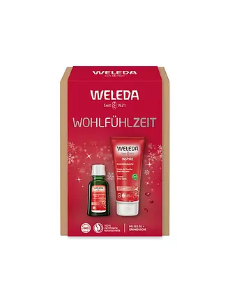 WELEDA | Geschenkset - WOHLFÜHLZEIT - Geschenkset Schönheitsdusche Granatapfel & Regenerierendes Pflege-Öl 200ml / 50ml | keine Farbe