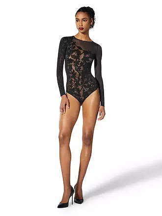 WOLFORD | Body GRAPHIC FLOWER deep night/black | 