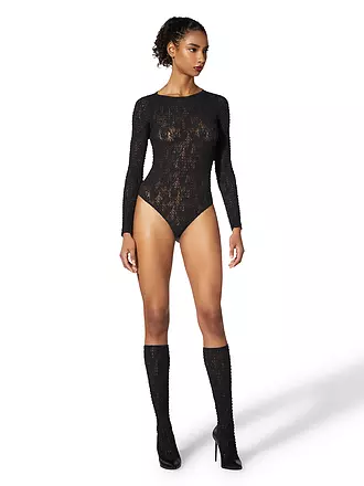 WOLFORD | Body STRUCTURED LACE black | schwarz