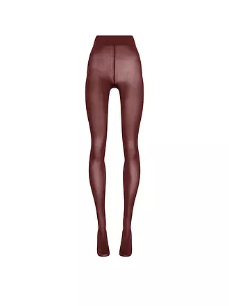 WOLFORD | Feinstrumpfhose VELVET DE LUXE 66 black | dunkelrot