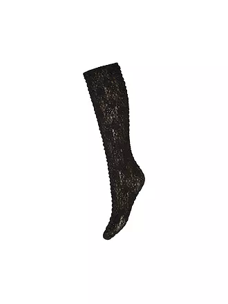 WOLFORD | Kniestrümpfe STURUCTURED LACE black  | 