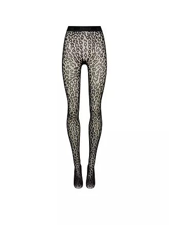 WOLFORD | Modestrumpfhose LEO LACE | schwarz