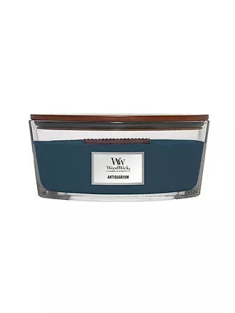 WOODWICK | Duftkerze mit Knisterdocht ELLIPSE 454g Vanilla Bean | petrol