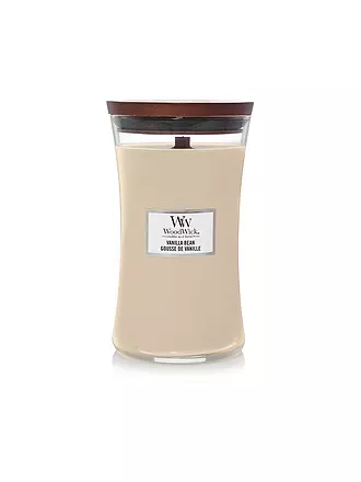 WOODWICK | Duftkerze mit Knisterdocht SANDUHR Large 610g Antiquarium | creme