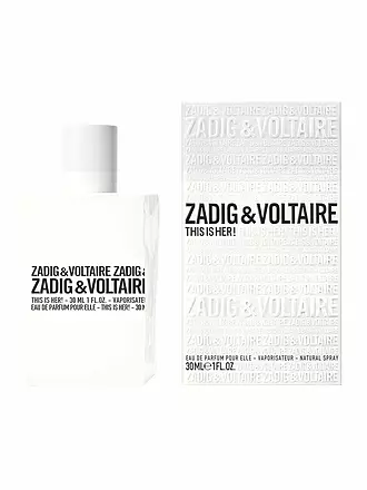 ZADIG & VOLTAIRE | This is Her! Eau de Parfum Vaporisateur 30ml | 