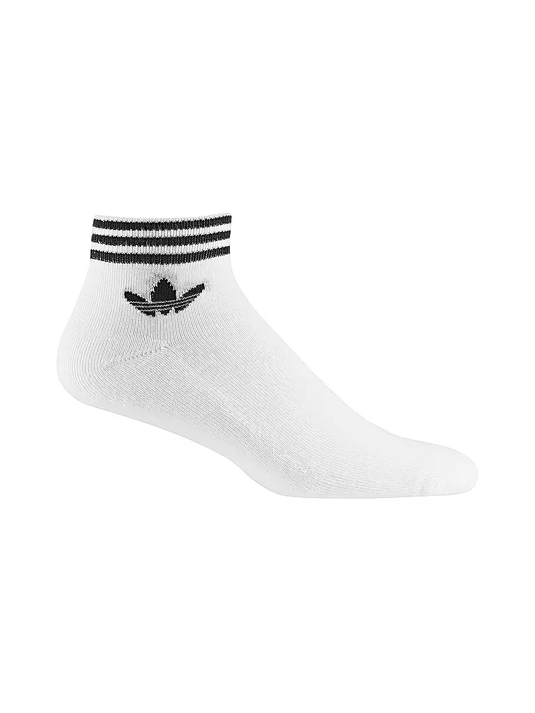 ADIDAS ORIGINALS | Herren Sneakersocken 3er Pkg white black | weiss