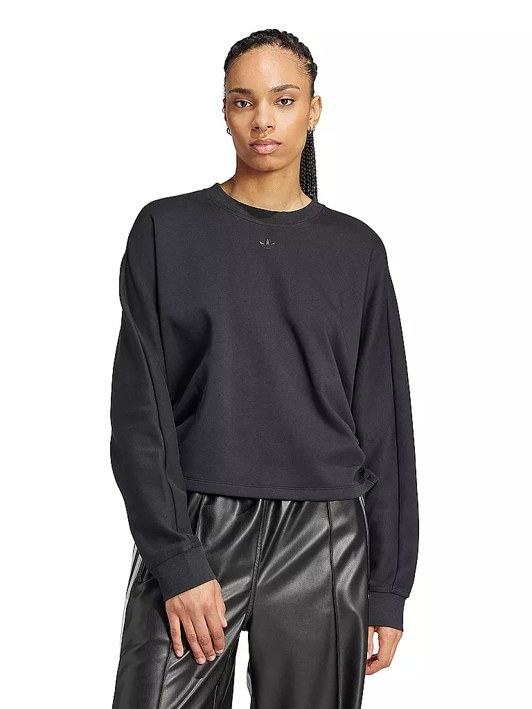 ADIDAS ORIGINALS | Sweater RUCHED  | schwarz