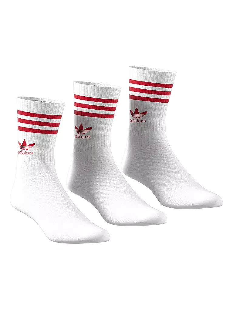 ADIDAS | Socken CREW 3er Pkg white / betsca /mgsorg | weiss