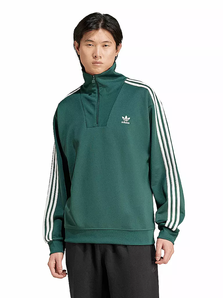 ADIDAS | Troyer Sweater | dunkelgrün