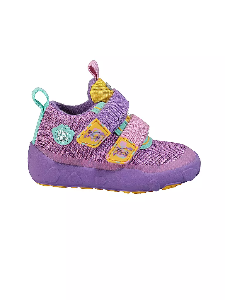 AFFENZAHN | Kinder Barfußschuhe - Übergangsschuhe KNIT HAPPY Tukan | lila