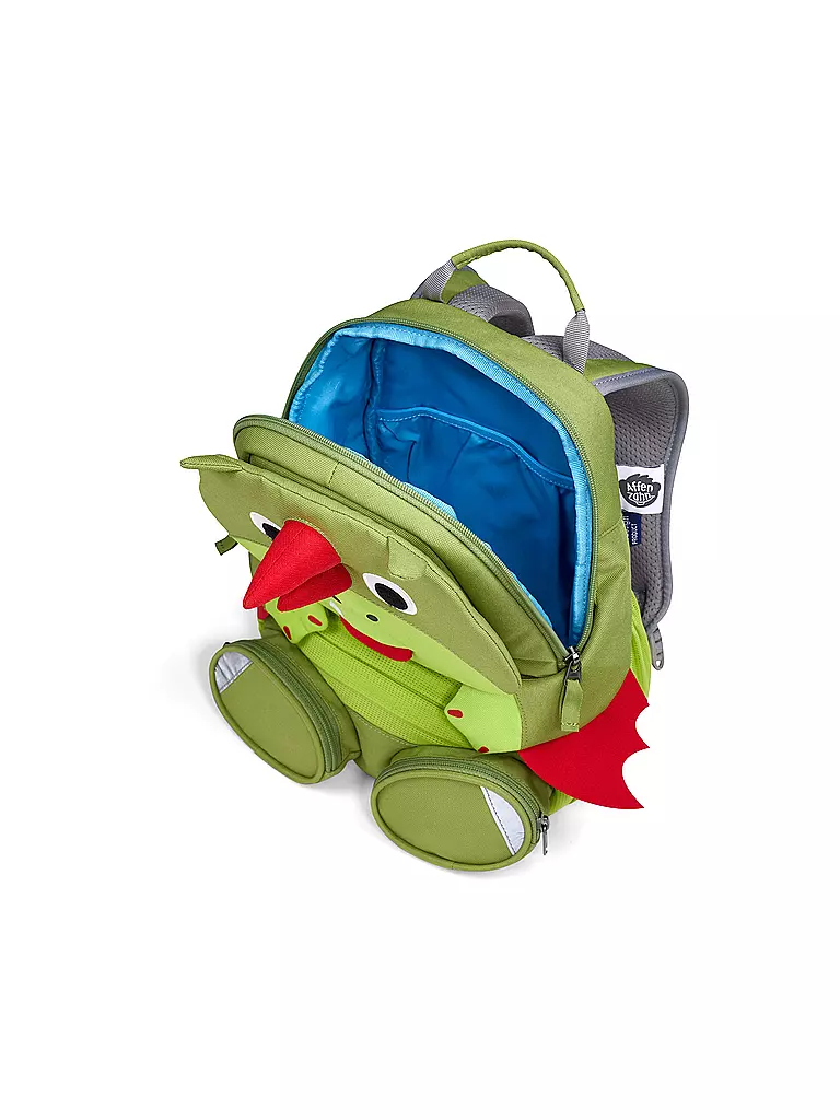 AFFENZAHN | Kinder Rucksack Großer Freund - Drache  | grün