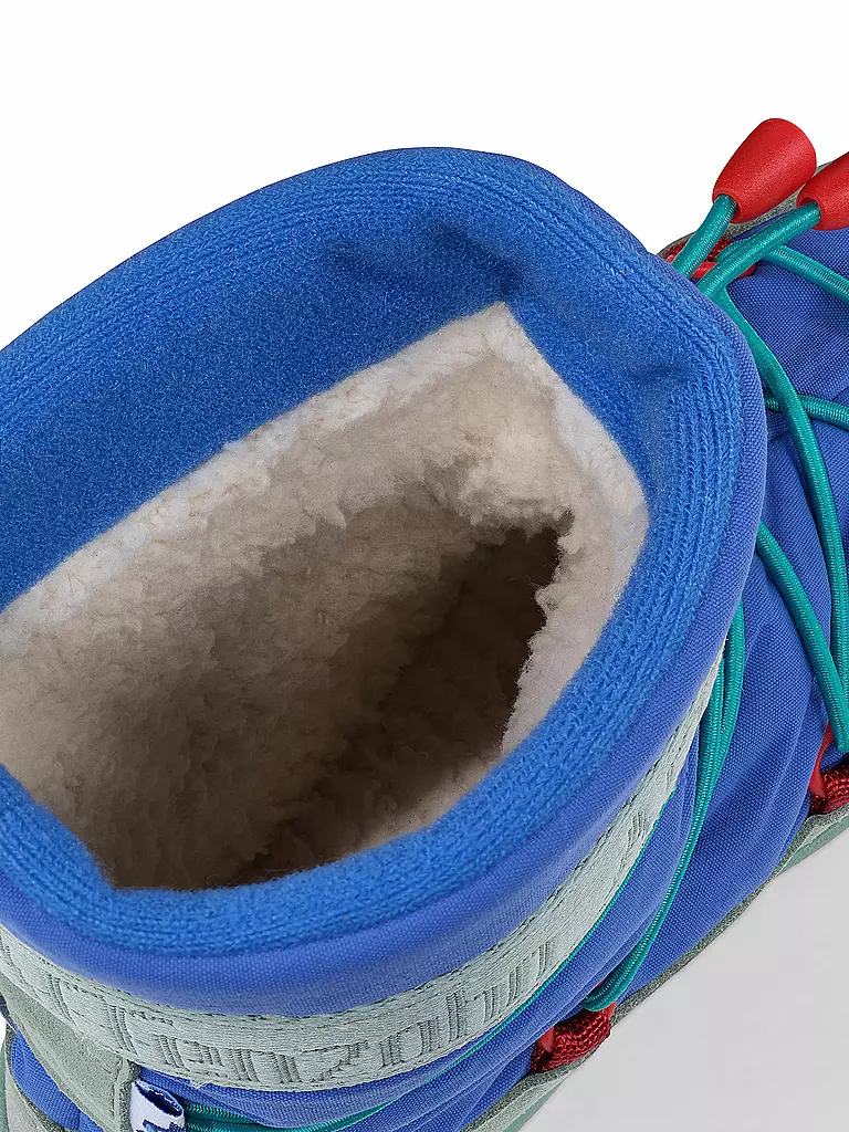 AFFENZAHN | Kinder Winterstiefel  VEGAN SNOWY Hai | blau