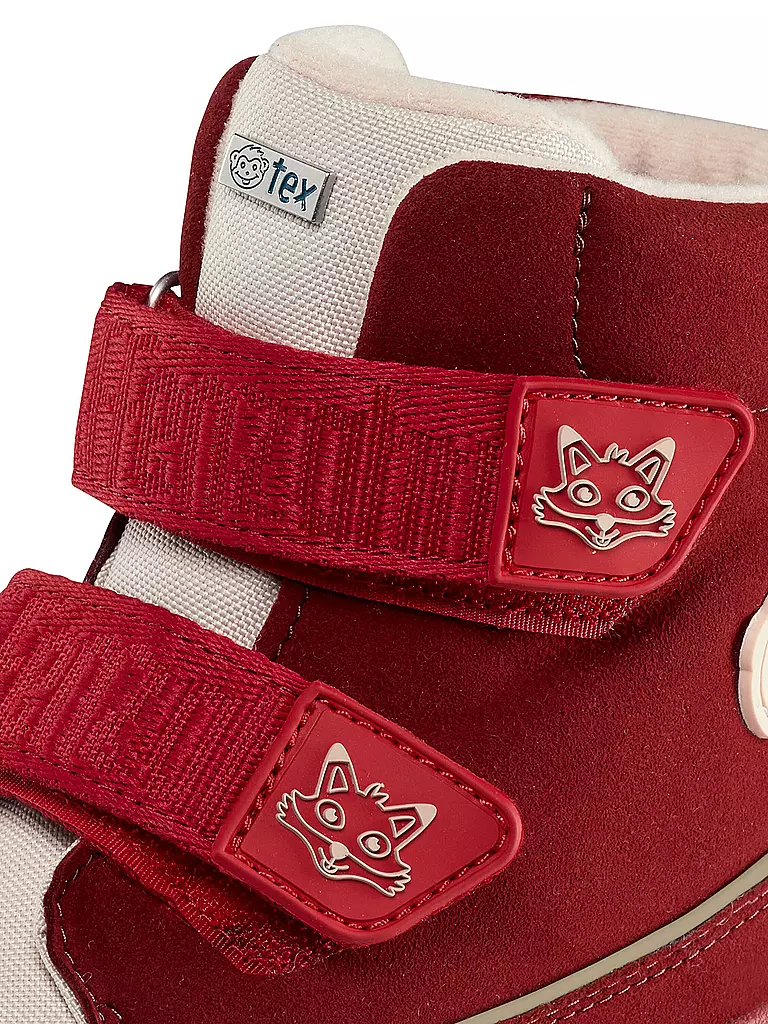 AFFENZAHN | Kinder Winterstiefel COMFY FUCHS | dunkelrot