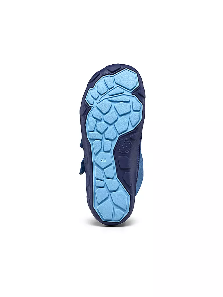 AFFENZAHN | Kinder Winterstiefel WOLLE COMFY Elefant | blau