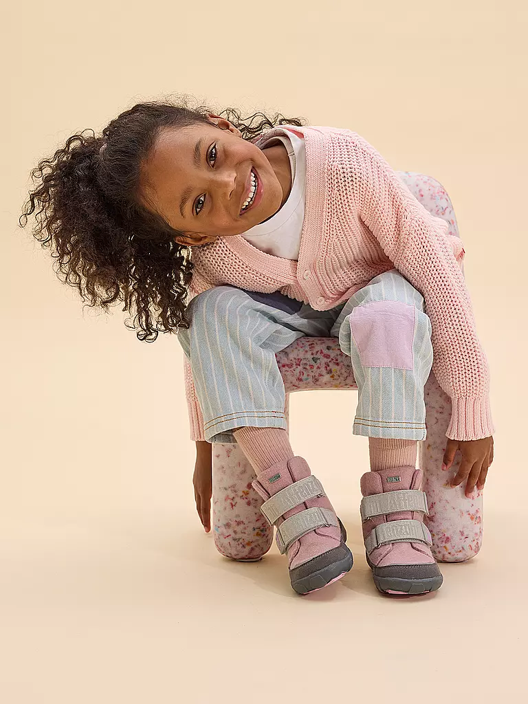 AFFENZAHN | Kinder Winterstiefel WOLLE COMFY Koala | rosa