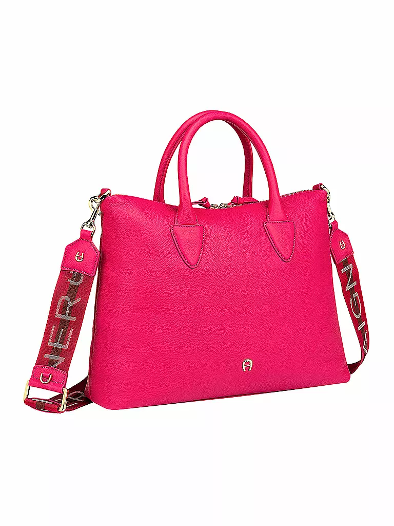 AIGNER | Ledertasche - Henkeltasche ZITA M | pink