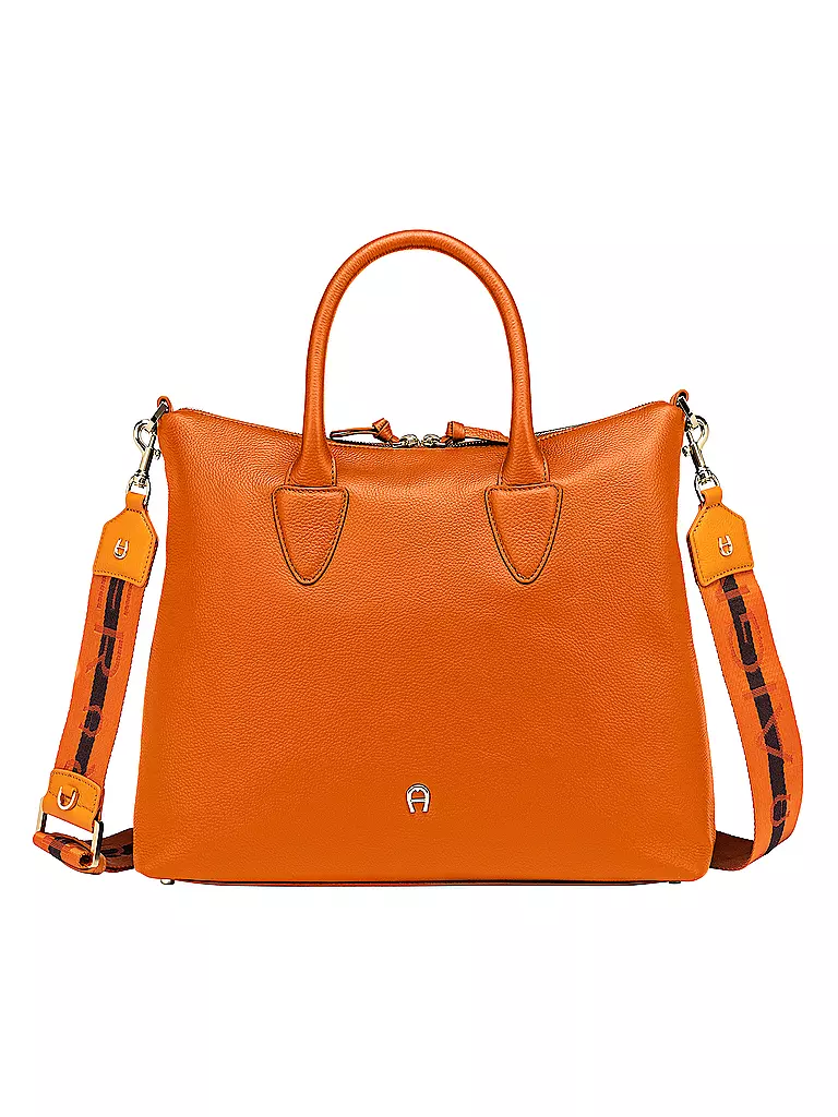 AIGNER | Ledertasche - Henkeltasche ZITA Medium | orange