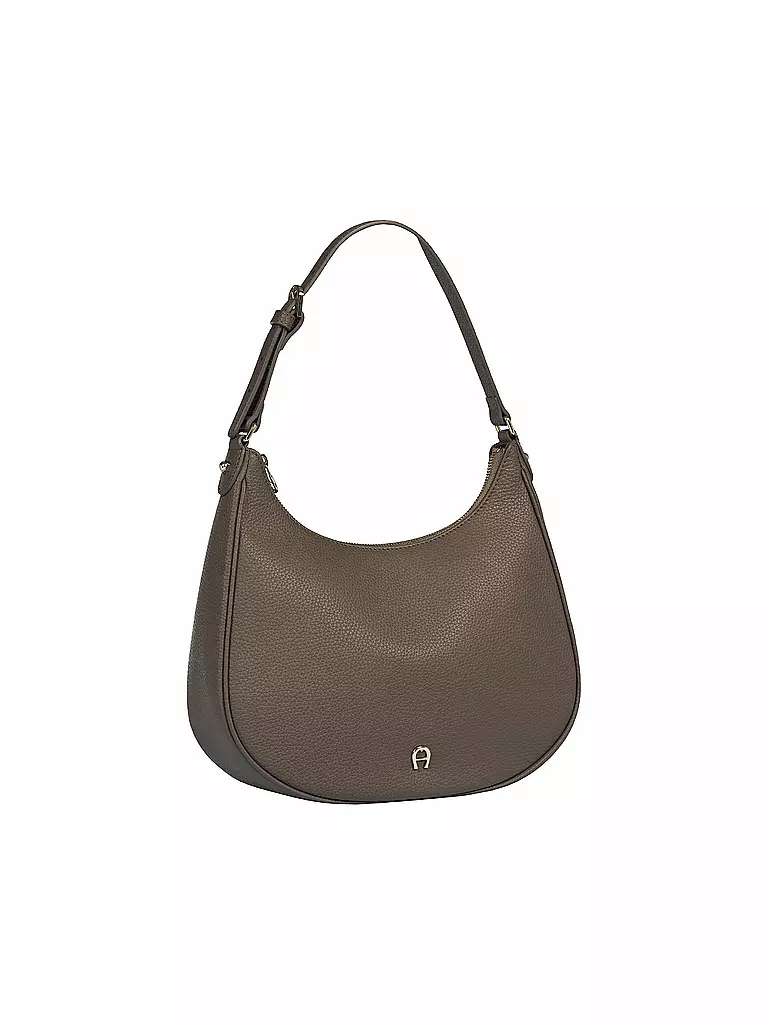 AIGNER | Ledertasche - Hobo Bag DIADORA Medium | grau