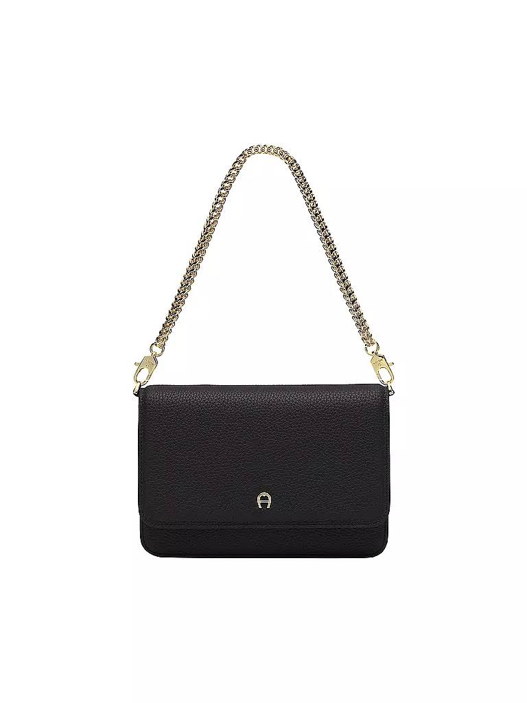 AIGNER | Ledertasche - Mini Bag  | schwarz