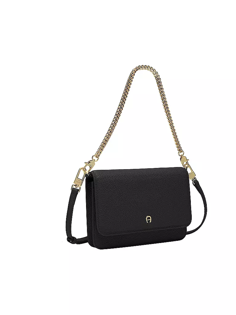 AIGNER | Ledertasche - Mini Bag  | schwarz