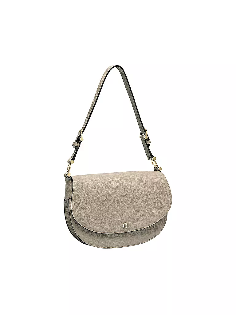 AIGNER | Ledertasche - Schultertasche DELIA | beige