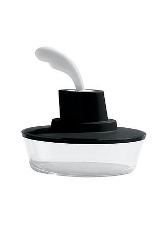 ALESSI | Butterdose Ship Shape 15,5cm Schwarz