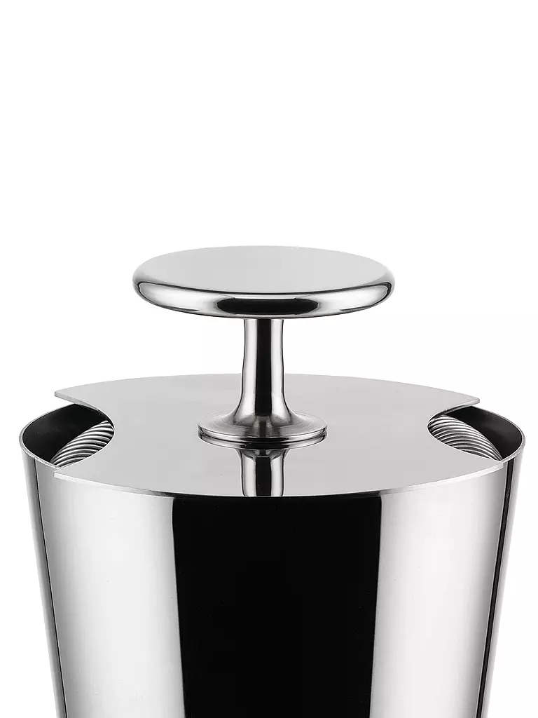 ALESSI | Doppel - Barsieb GIA27 10,2cm Edelstahl | silber