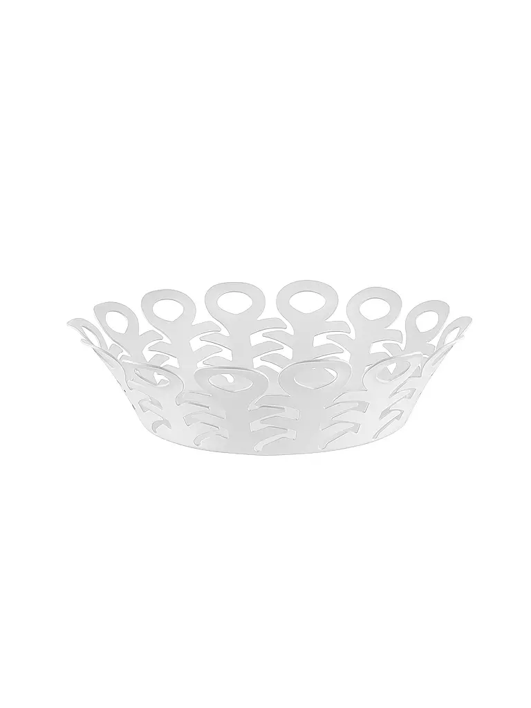 ALESSI | Korbschale VIMINI 22cm Edelstahl Epoxi. Weiss | weiss