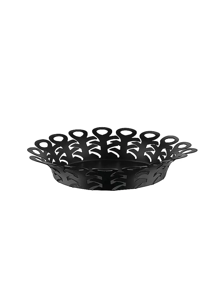 ALESSI | Korbschale VIMINI 27cm Edelstahl Epoxi. Schwarz | schwarz