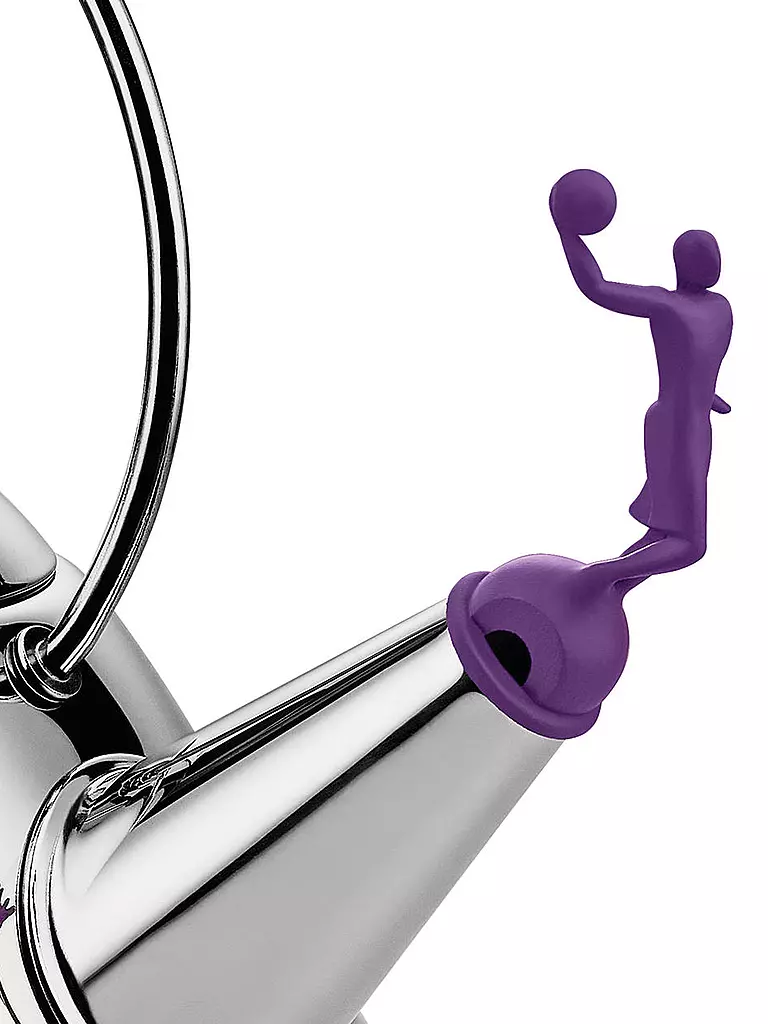 ALESSI | Wasserkessel 2l Edelstahl / Violett | silber