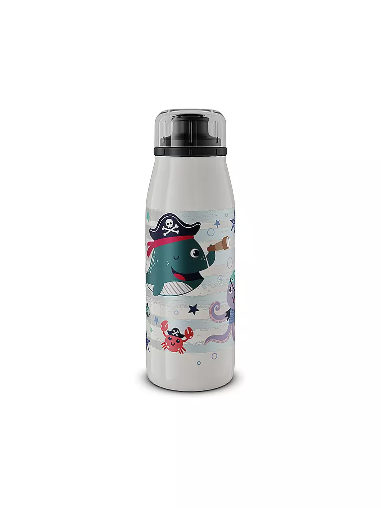 ALFI | Isolierflasche - Thermosflasche Kids 0,35l Brave Pirates | weiss