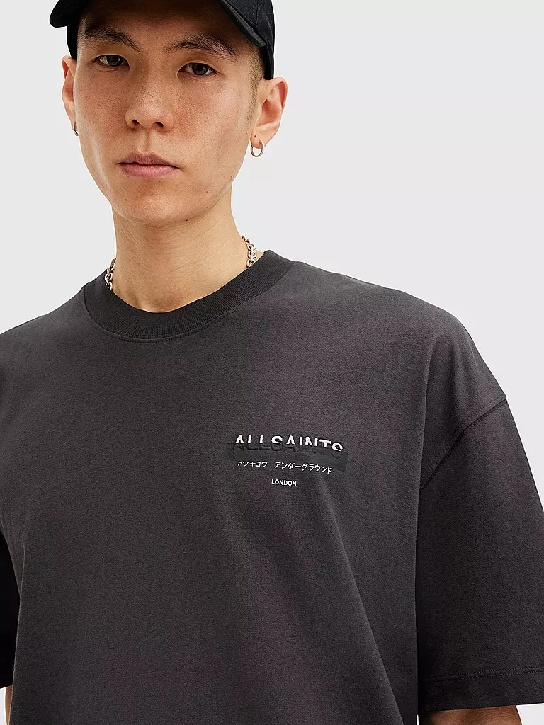 ALLSAINTS | T-Shirt Oversized Fit REDACT | schwarz