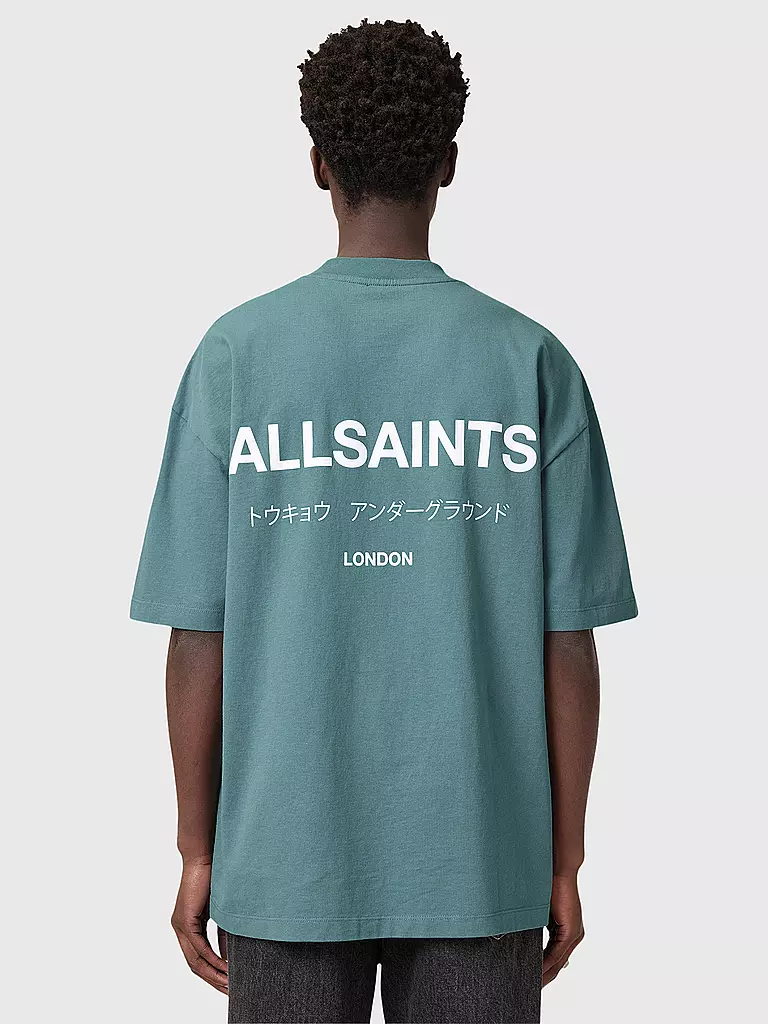 ALLSAINTS | T-Shirt UNDERGROUND | blau