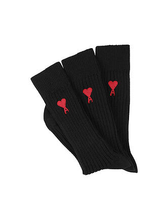 AMI PARIS | Socken 3-er Pkg black