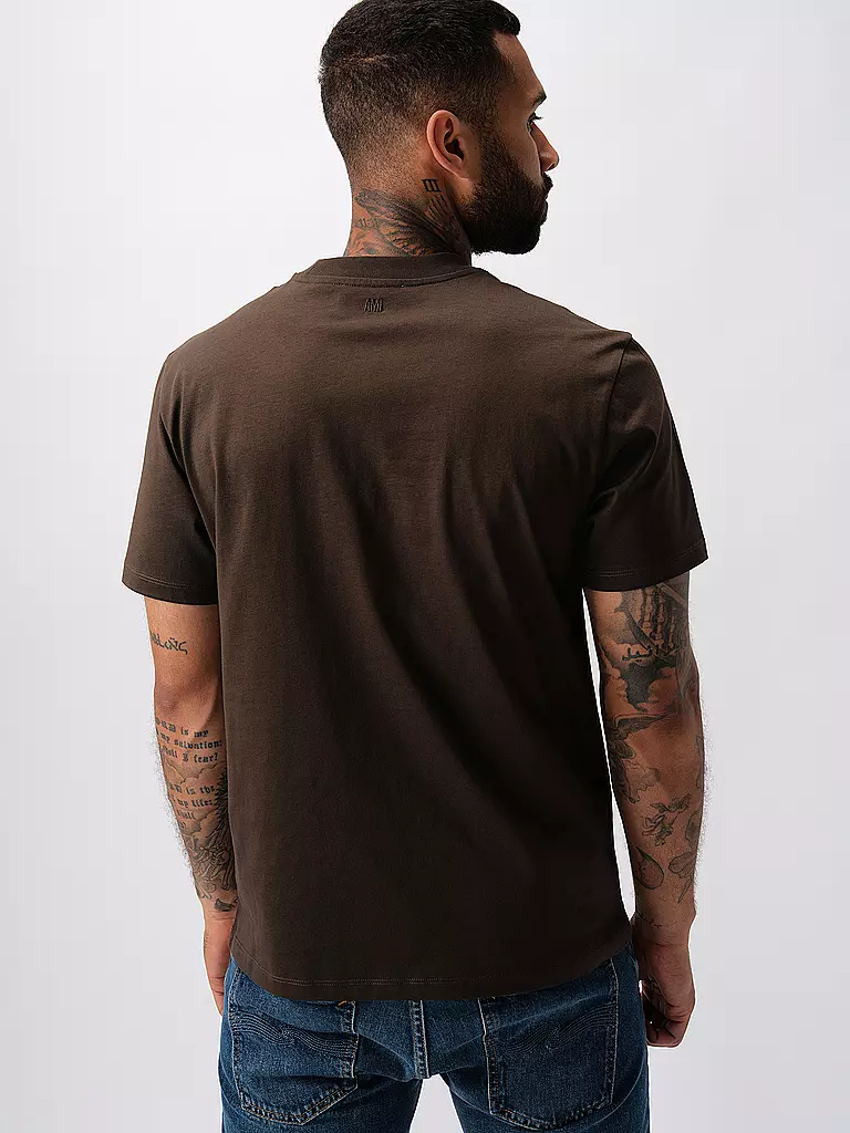 AMI PARIS | T-Shirt  | braun