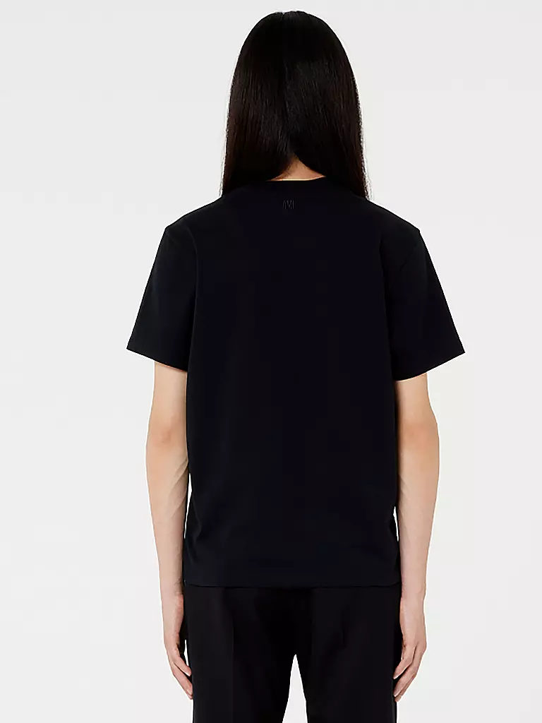 AMI PARIS | T-Shirt Ami De Coeur | schwarz