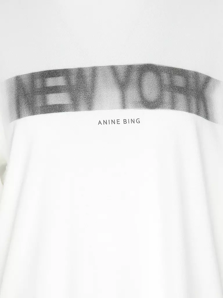 ANINE BING | T-Shirt CASON TEE BLUR | weiss